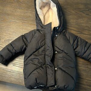 Gap Black Hooded Puffer Jacket
